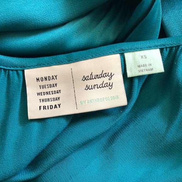 Saturday Sunday By Anthropologie Turquoise Jumpsuit - Picture 8 of 10